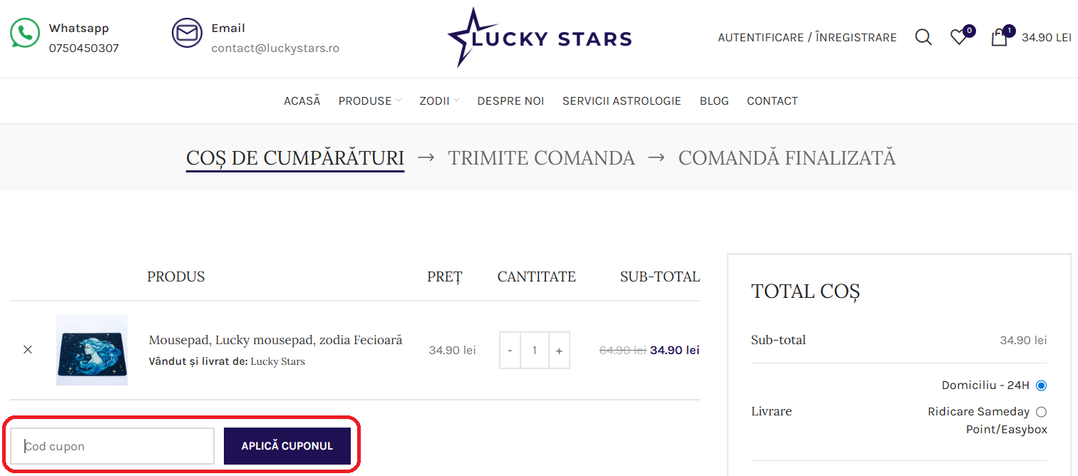 Cod reducere Lucky Stars
