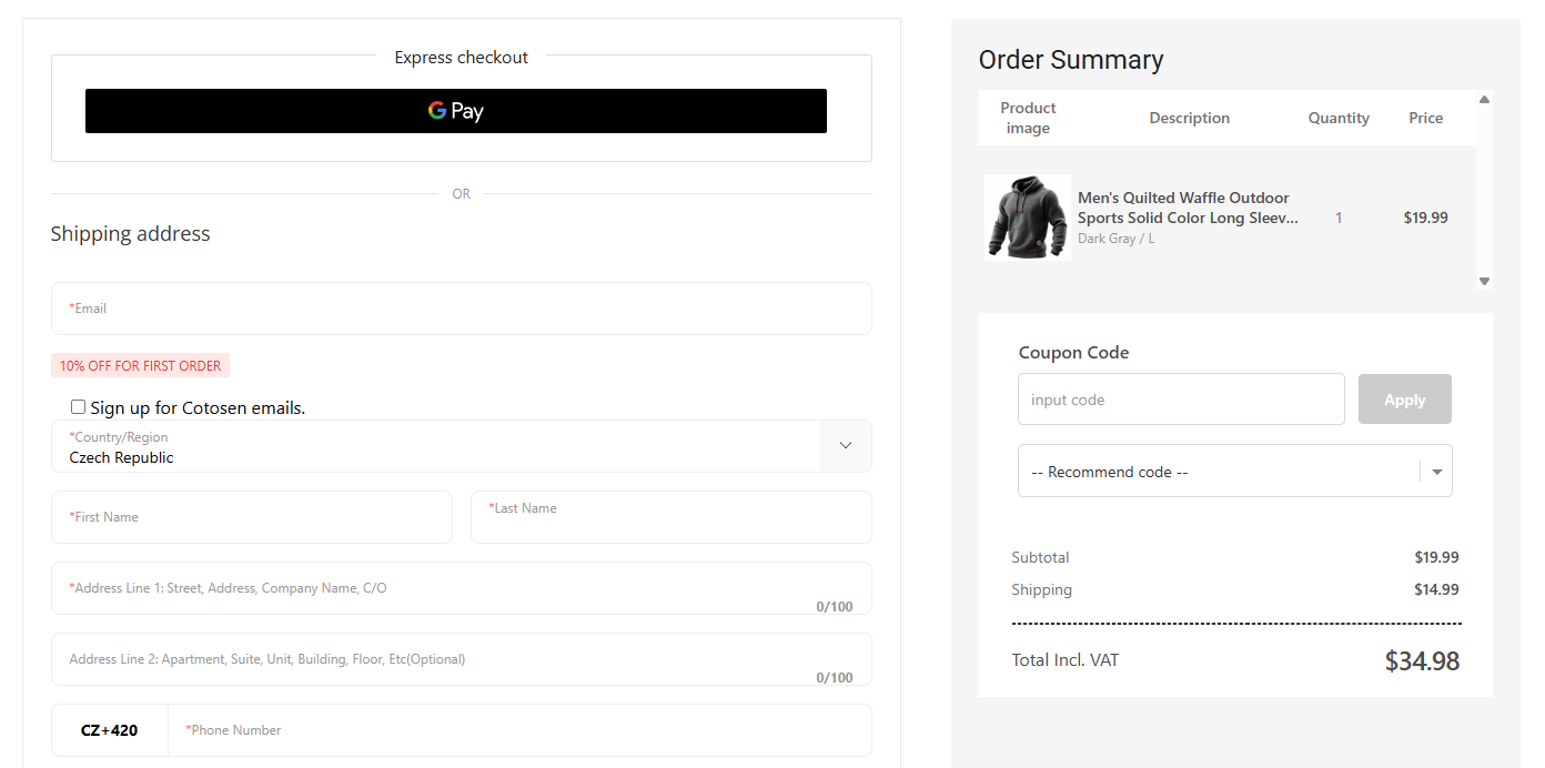 Cotosen slevový kód