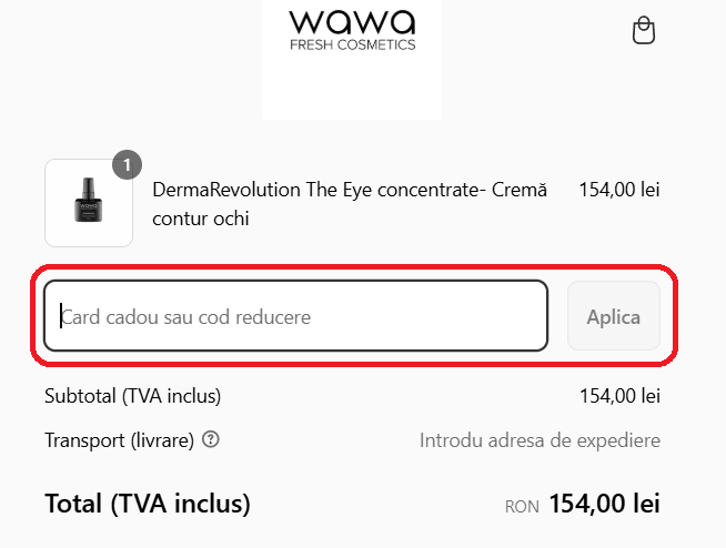 Cod reducere Wawa Cosmetics