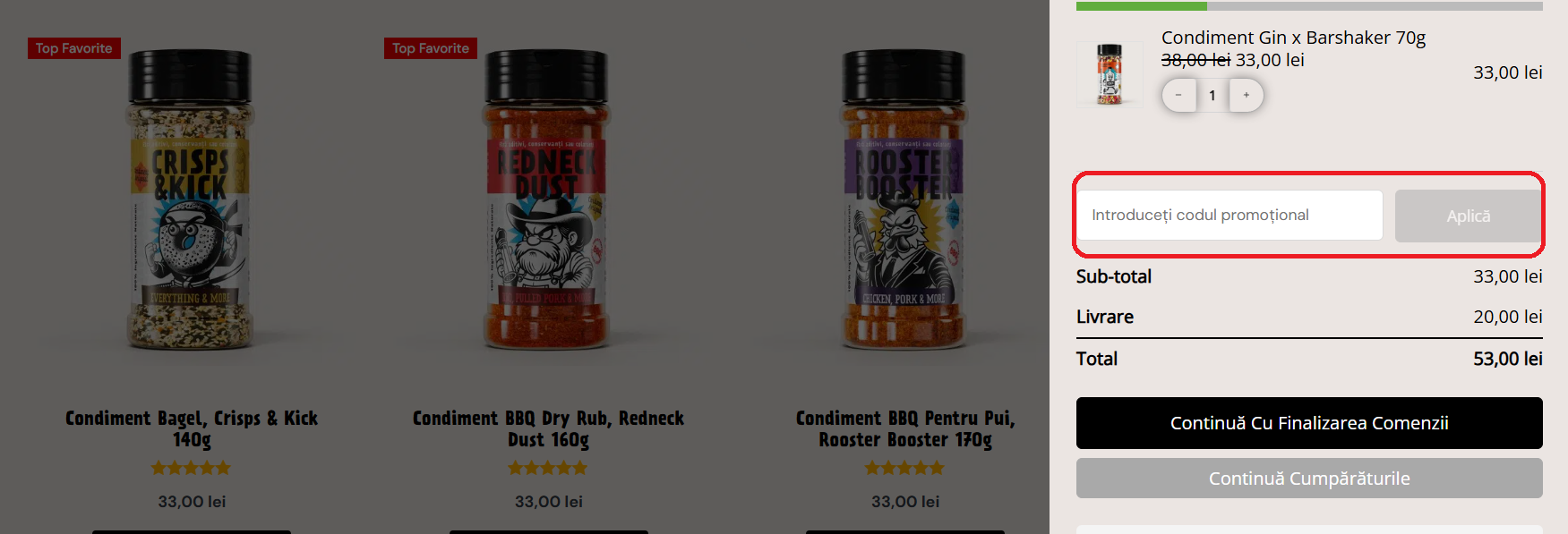 Cod reducere SpiceLaboratory