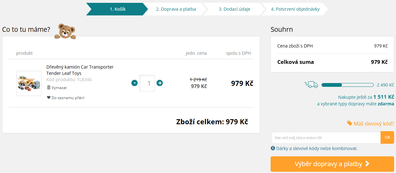 MedvídkovéHračky.cz slevový kód