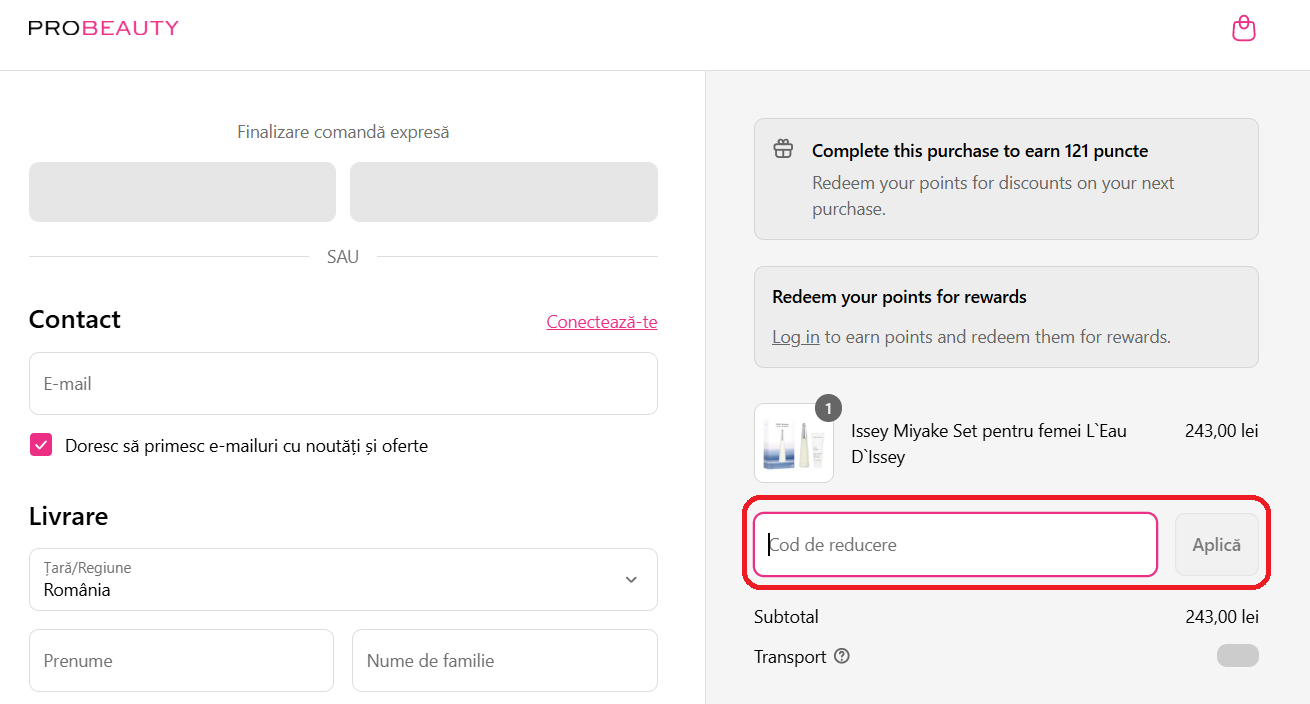 Cod reducere ProBeauty