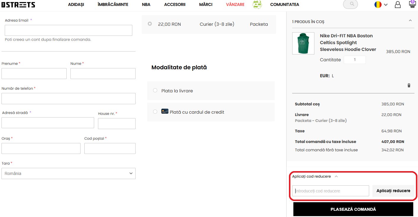 TheStreets cod reducere