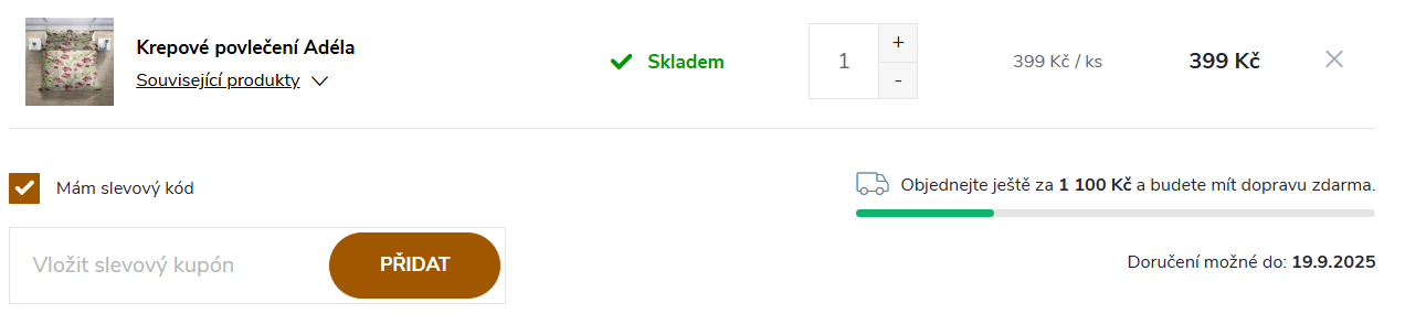 Povlečeme vše košík