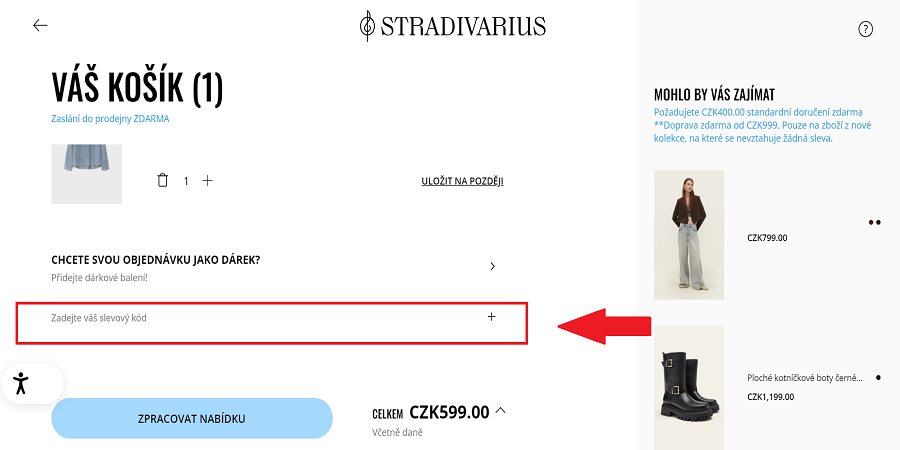 Stradivarius slevový kód