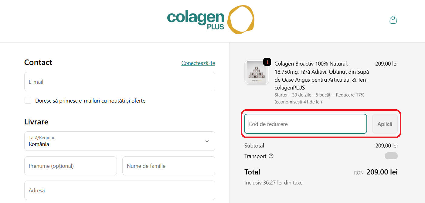 Cod reducere ColagenPlus