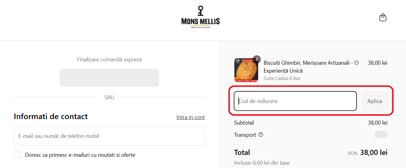 Cod reducere Mons Mellis