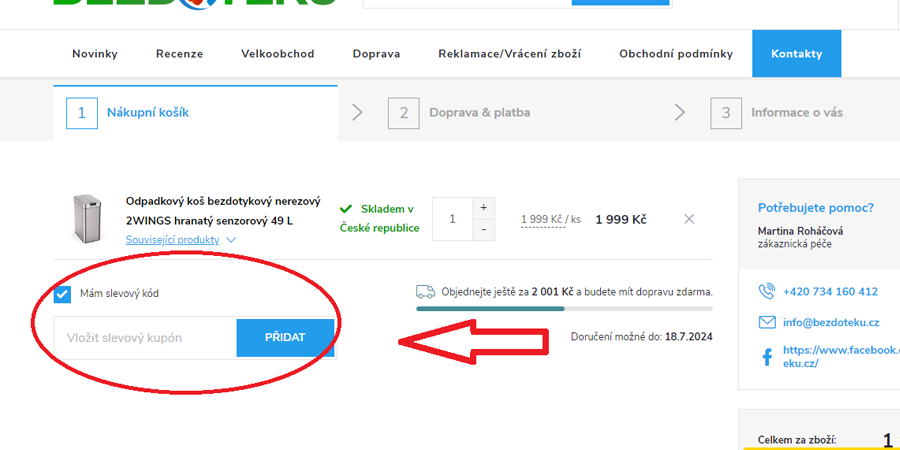 Bezdoteku.cz slevový kupon